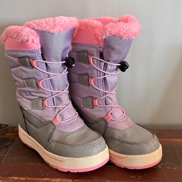 wonder nation Other - Wonder Nation 3M Insulated Pink and Gray Kids Boots
